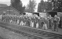 WW2 Troops leaving Aggassiz