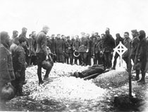 Burial of Canadian Engineer  WW1